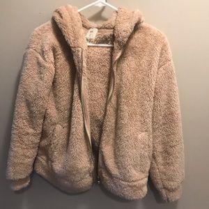 Forever 21 Teddy bear zip up